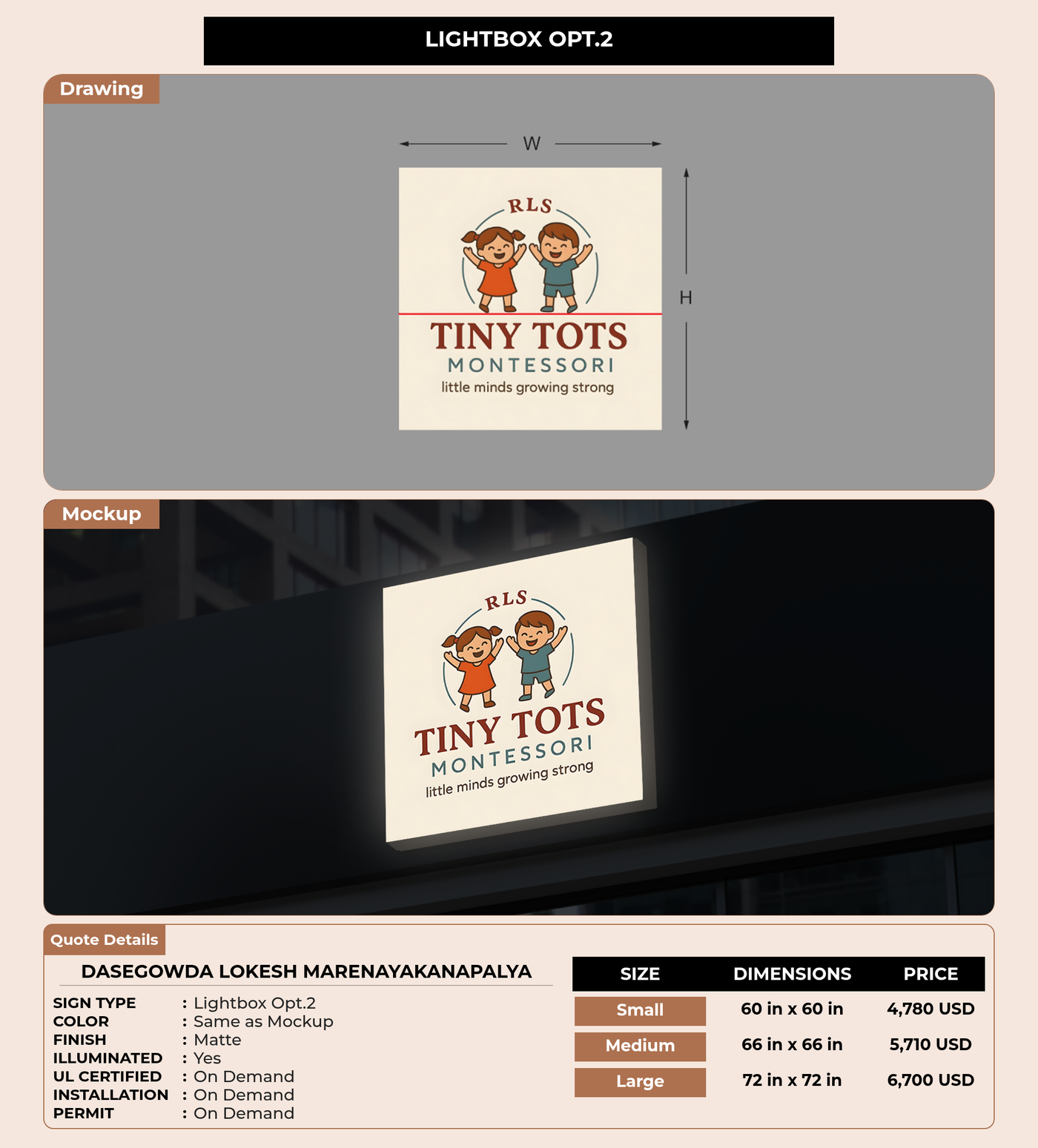 CUSTOM MOCKUP SIGN FOR DASEGOWDA LOKESH MARENAYAKANAPALYA