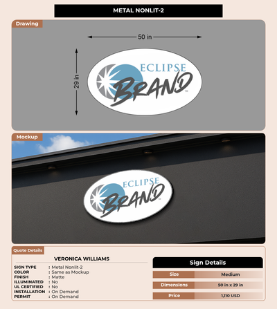 CUSTOM MOCKUP SIGN FOR Veronica Williams