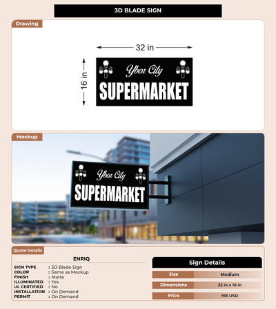 CUSTOM MOCKUP SIGN FOR enriq