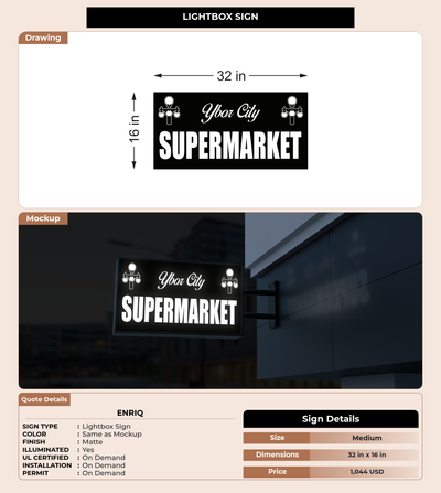 CUSTOM MOCKUP SIGN FOR enriq