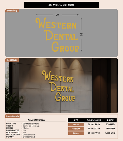 CUSTOM MOCKUP SIGN FOR Ana Burduja