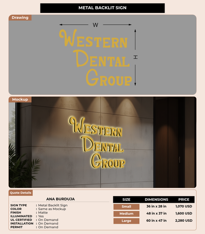 CUSTOM MOCKUP SIGN FOR Ana Burduja