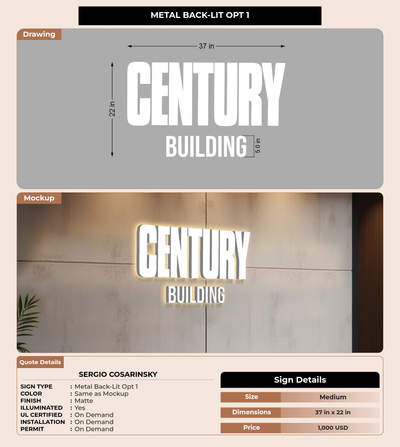 CUSTOM MOCKUP SIGN FOR Sergio Cosarinsky