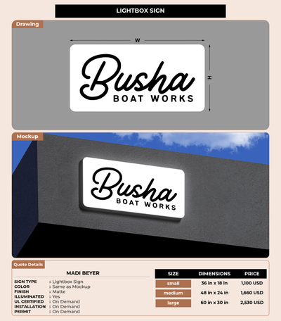 CUSTOM MOCKUP SIGN FOR madi beyer