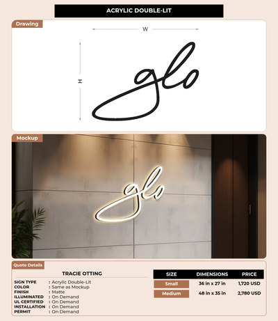 CUSTOM MOCKUP SIGN FOR Tracie Otting