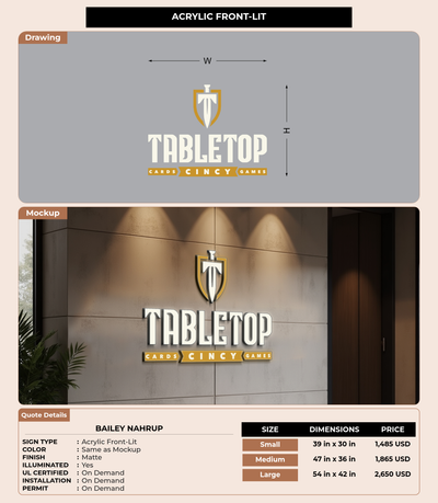 CUSTOM MOCKUP SIGN FOR bailey nahrup