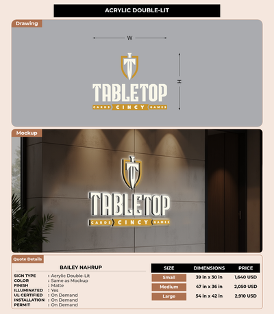 CUSTOM MOCKUP SIGN FOR bailey nahrup