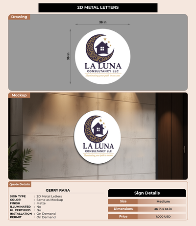 CUSTOM MOCKUP SIGN FOR Gerry Rana