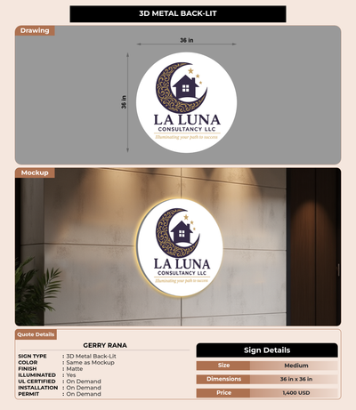 CUSTOM MOCKUP SIGN FOR Gerry Rana