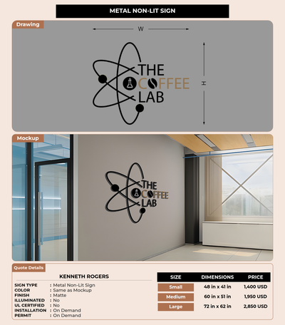 CUSTOM MOCKUP SIGN FOR Kenneth Rogers