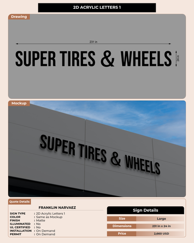 CUSTOM MOCKUP SIGN FOR Franklin Narvaez