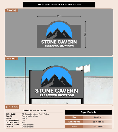 CUSTOM MOCKUP SIGN FOR Jaydon Livingston