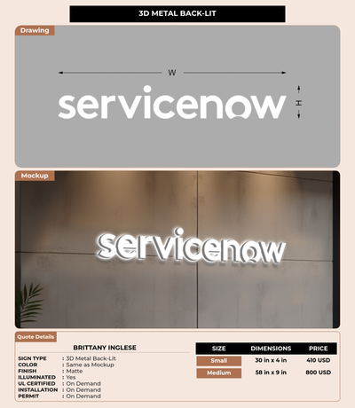 CUSTOM MOCKUP SIGN FOR Brittany Inglese