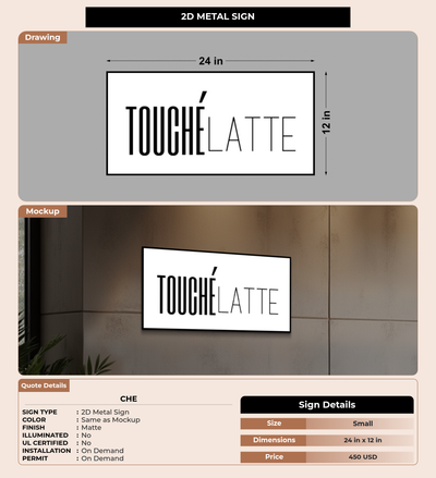 CUSTOM MOCKUP SIGN FOR Che