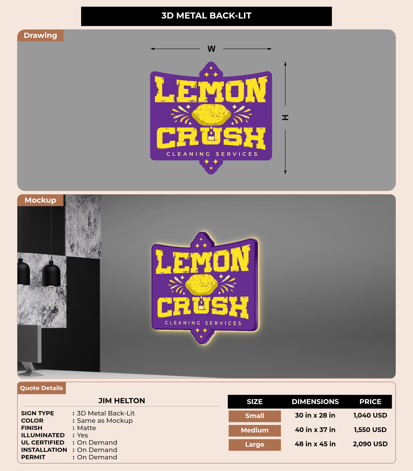 CUSTOM MOCKUP SIGN FOR Jim Helton