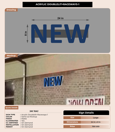 CUSTOM MOCKUP SIGN FOR Jay raj
