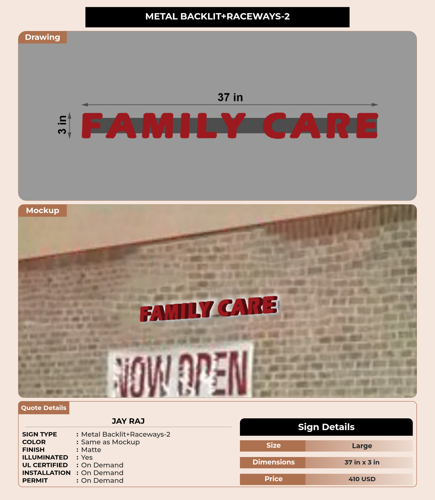 CUSTOM MOCKUP SIGN FOR Jay raj
