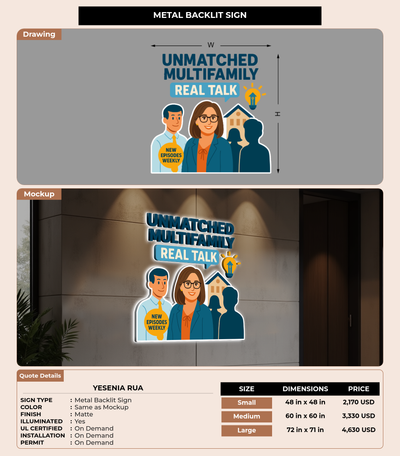 CUSTOM MOCKUP SIGN FOR Yesenia Rua