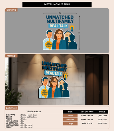 CUSTOM MOCKUP SIGN FOR Yesenia Rua