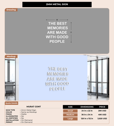 CUSTOM MOCKUP SIGN FOR Murat Cont
