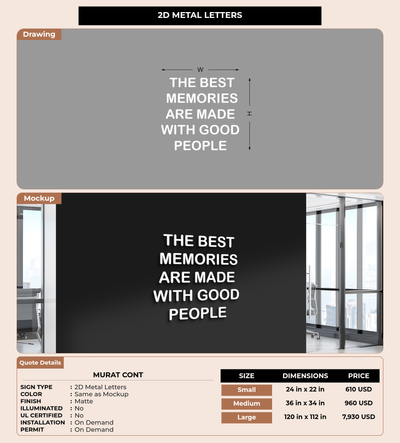 CUSTOM MOCKUP SIGN FOR Murat Cont