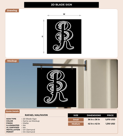 CUSTOM MOCKUP SIGN FOR Rafael Malfavon