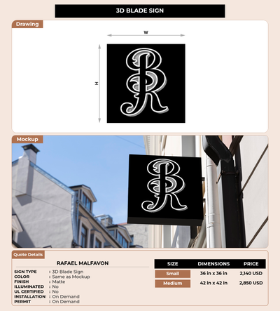 CUSTOM MOCKUP SIGN FOR Rafael Malfavon
