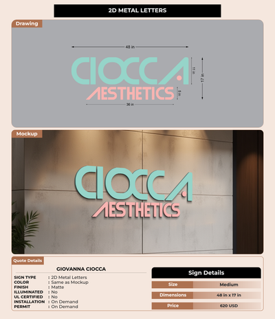 CUSTOM MOCKUP SIGN FOR giovanna ciocca