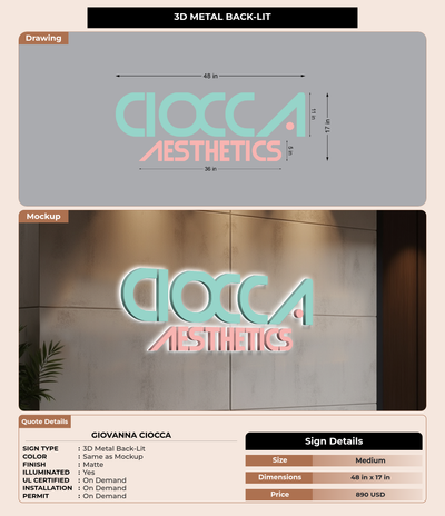 CUSTOM MOCKUP SIGN FOR giovanna ciocca