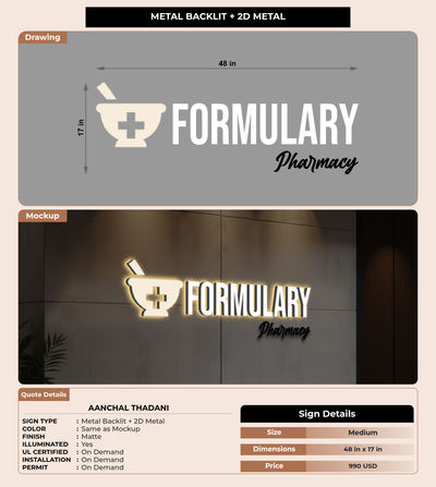 CUSTOM MOCKUP SIGN FOR AANCHAL THADANI