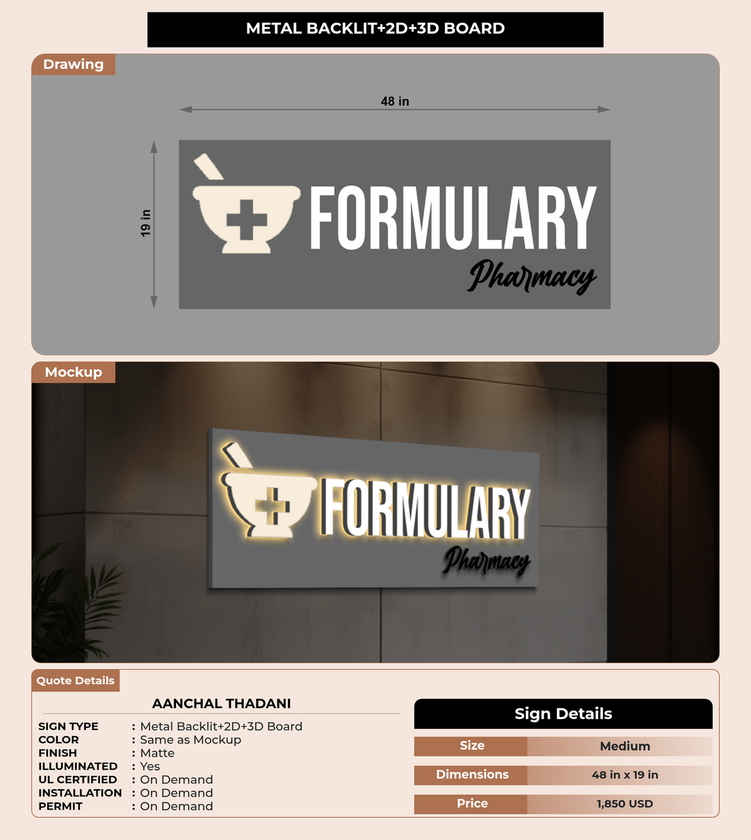 CUSTOM MOCKUP SIGN FOR AANCHAL THADANI