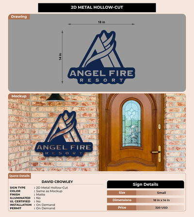 CUSTOM MOCKUP SIGN FOR David  Crowley