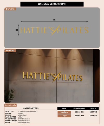 CUSTOM MOCKUP SIGN FOR Hattie Meyers