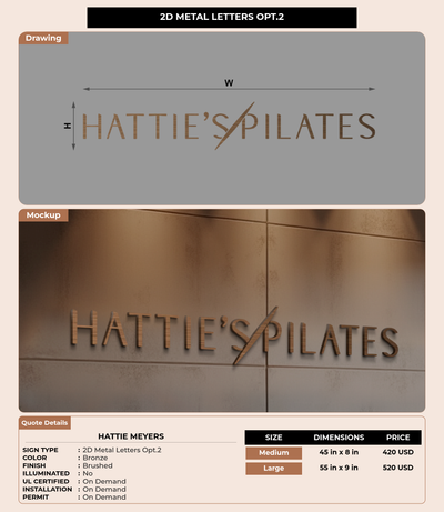 CUSTOM MOCKUP SIGN FOR Hattie Meyers
