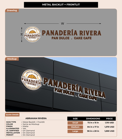 CUSTOM MOCKUP SIGN FOR Abraham Rivera