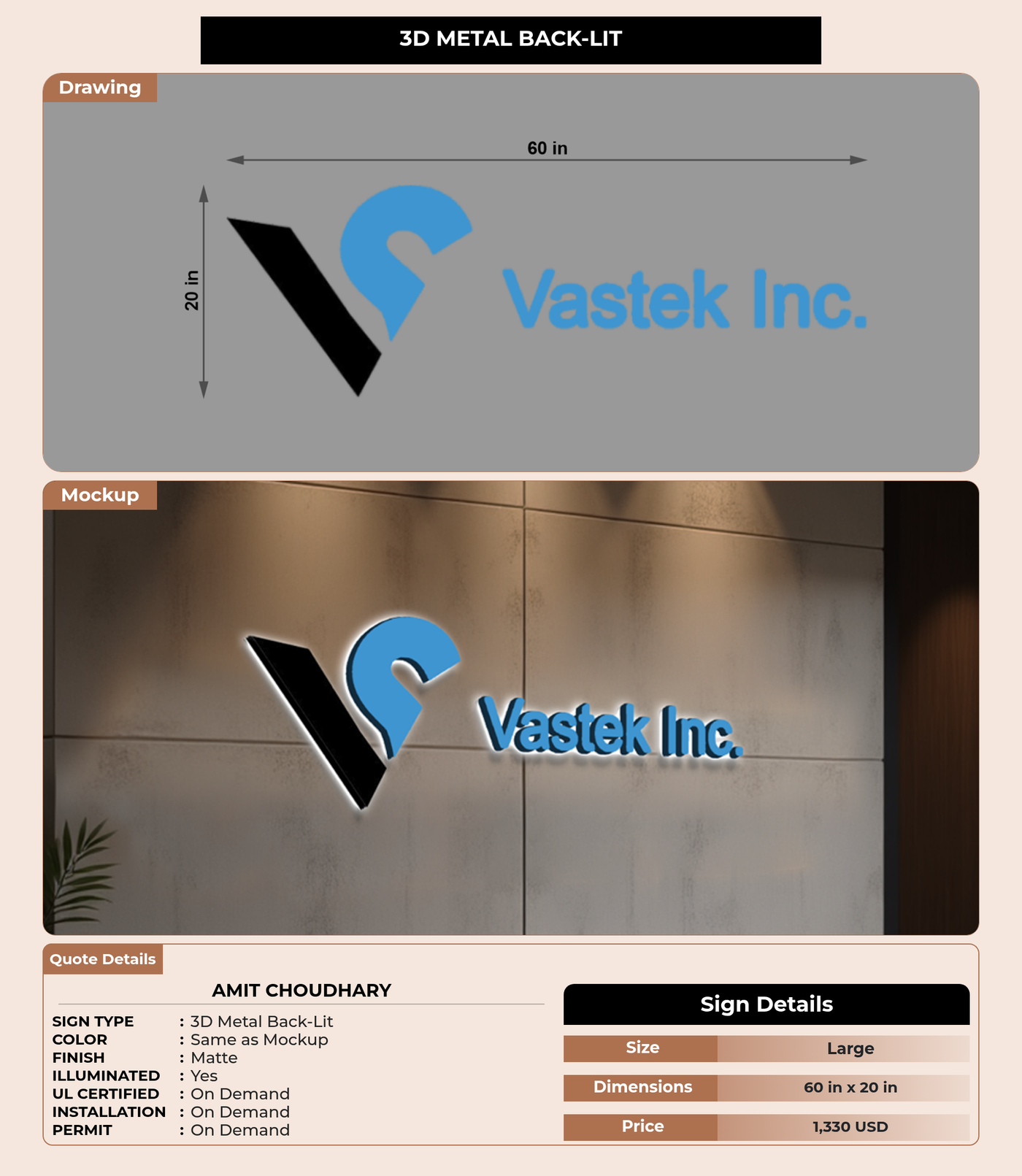 CUSTOM MOCKUP SIGN FOR Amit Choudhary