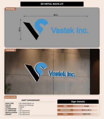 CUSTOM MOCKUP SIGN FOR Amit Choudhary