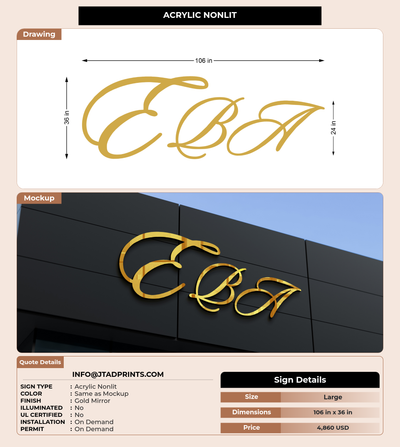 CUSTOM MOCKUP SIGN FOR info@jtadprints.com