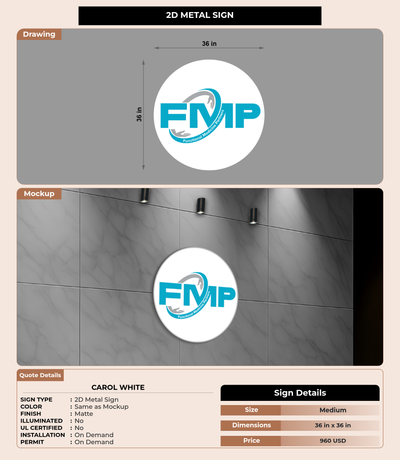 CUSTOM MOCKUP SIGN FOR Carol White