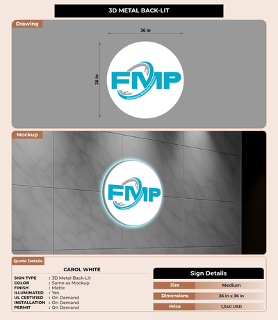 CUSTOM MOCKUP SIGN FOR Carol White