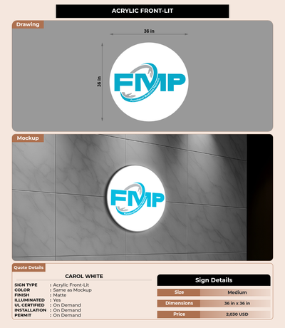 CUSTOM MOCKUP SIGN FOR Carol White