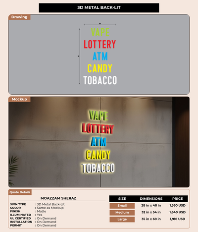 CUSTOM MOCKUP SIGN FOR moazzam sheraz