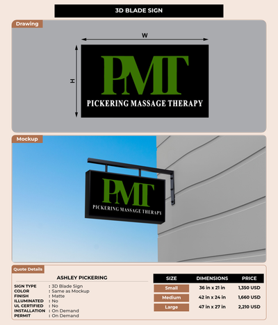 CUSTOM MOCKUP SIGN FOR Ashley Pickering