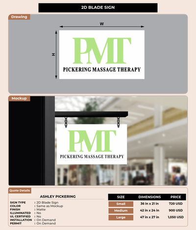 CUSTOM MOCKUP SIGN FOR Ashley Pickering