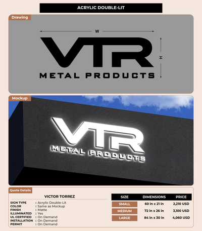 CUSTOM MOCKUP SIGN FOR Victor Torrez