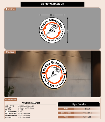 CUSTOM MOCKUP SIGN FOR Valerie Walton