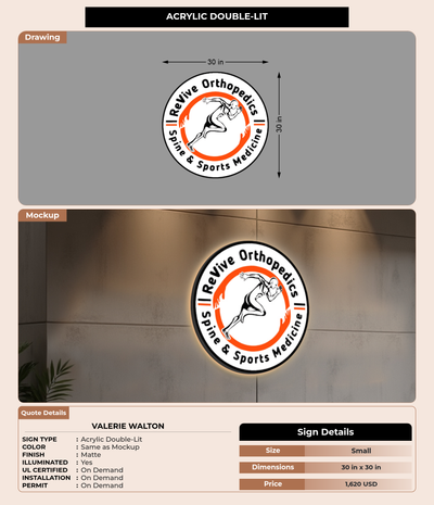 CUSTOM MOCKUP SIGN FOR Valerie Walton