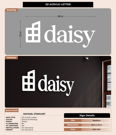 CUSTOM MOCKUP SIGN FOR michael stengart