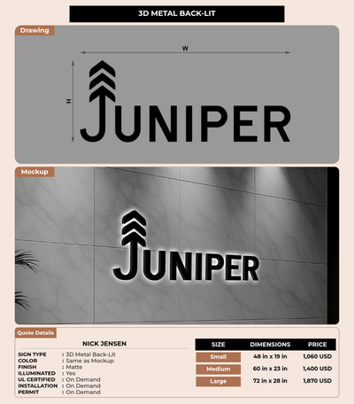 CUSTOM MOCKUP SIGN FOR Nick Jensen