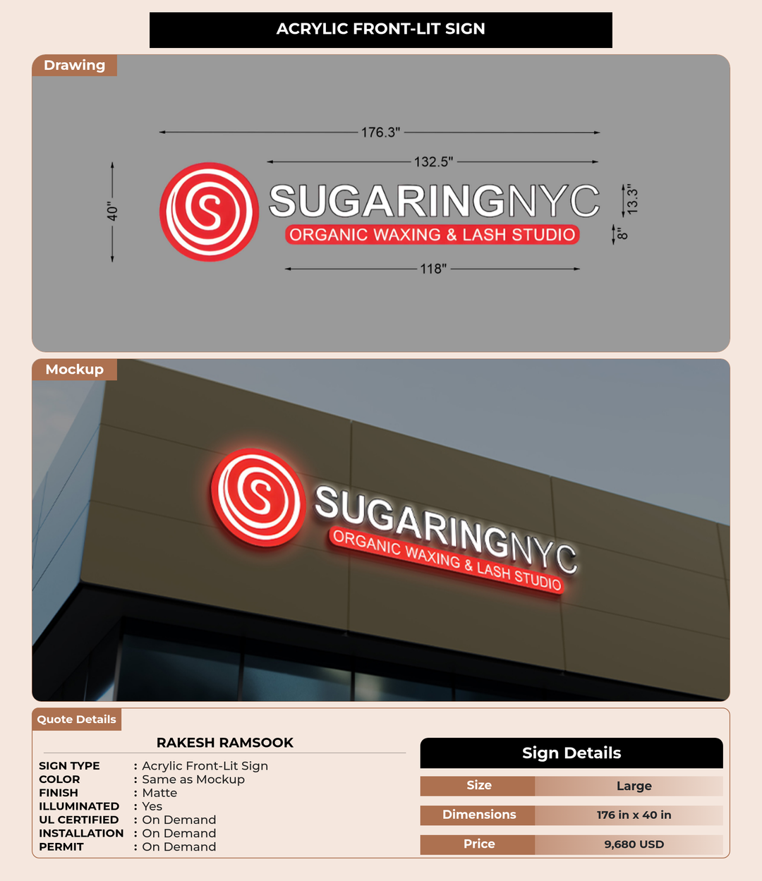 CUSTOM MOCKUP SIGN FOR RAKESH RAMSOOK